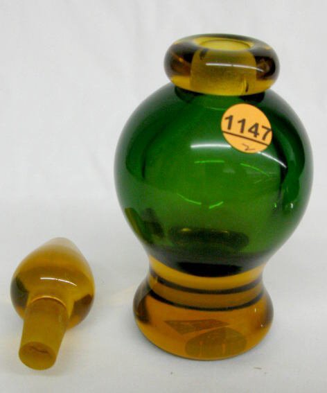 2 Murano Glass Perfume Bottles w/Stoppers - 3