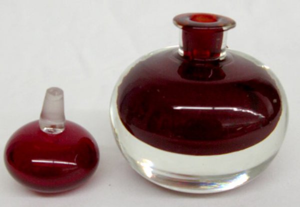 2 Murano Glass Perfume Bottles w/Stoppers - 5