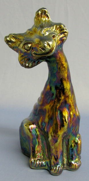 Fenton Carnival Glass Figure of the Cheshire Cat