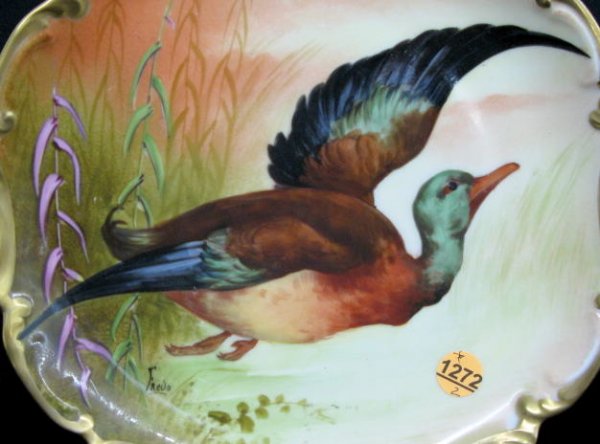 2 Coronet Game Bird Plates w/Flying Ducks - 2