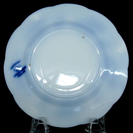 Flow Blue Normandy Gravy Boat & 6 Plates - 5