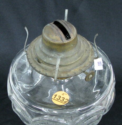 Clear Peacock Feather Kerosene Lamp - 2
