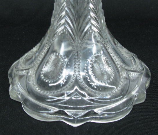 Clear Peacock Feather Kerosene Lamp - 4