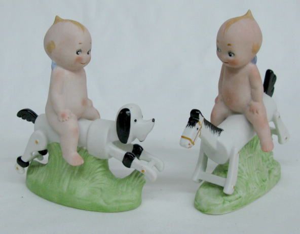 2 New Kewpies on Hobby Horses