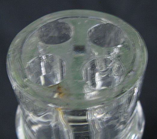 4 Four Section Clear Glass Decanters - 4