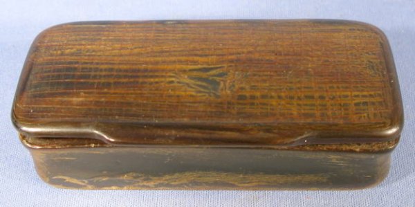 Group of 3 Snuff Boxes: Paper Mache & Horn - 4