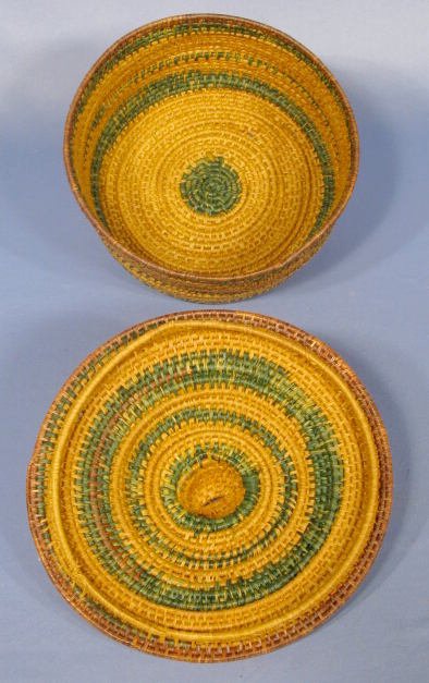 2 American Indian Woven Baskets - 2