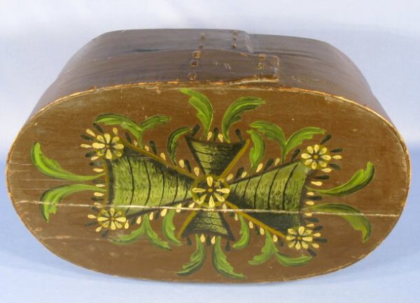 Oval Dowry Box- Painted "ANNO 1793" - 3