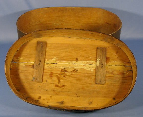Oval Dowry Box- Painted "ANNO 1793" - 4