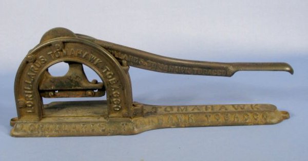 Lorillard's Tomahawk Tobacco Cutter