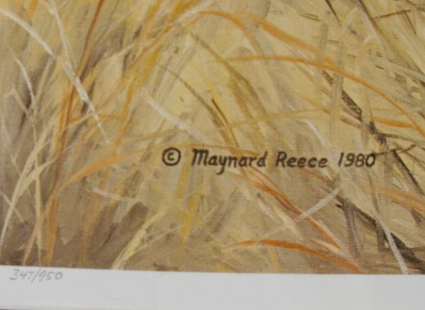 Maynard Reece 1980 Wildlife Framed Print - 3