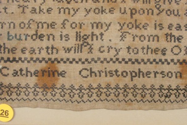 18th Century Era Sampler w/Gospel Verse - 3