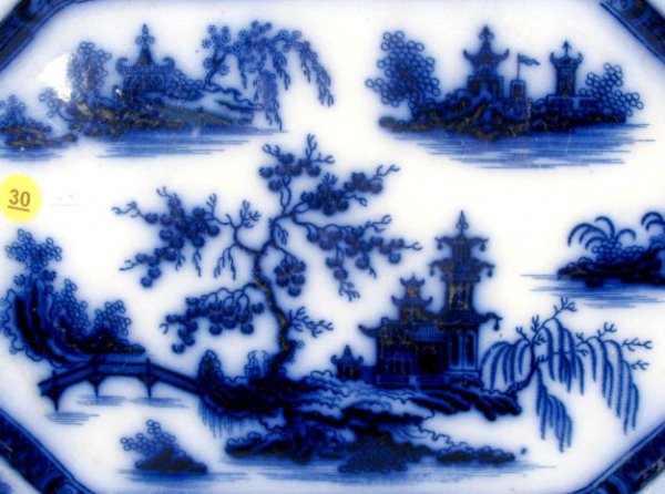 Wedgwood Flow Blue "Chapoo" Platter - 2