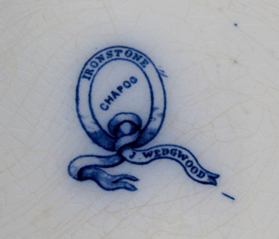 Wedgwood Flow Blue "Chapoo" Platter - 3