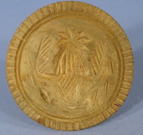 4 Wood Carved 19th Century Cookie Presses - 5