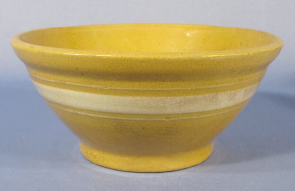 Group of 3 Yellow Ware Mixing Bowls - 2