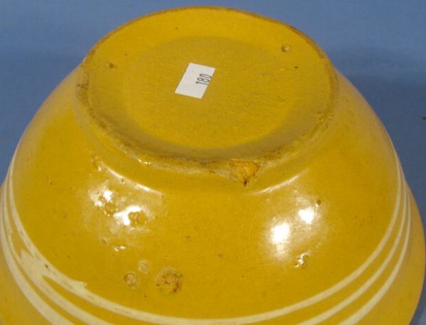 Group of 3 Yellow Ware Mixing Bowls - 5