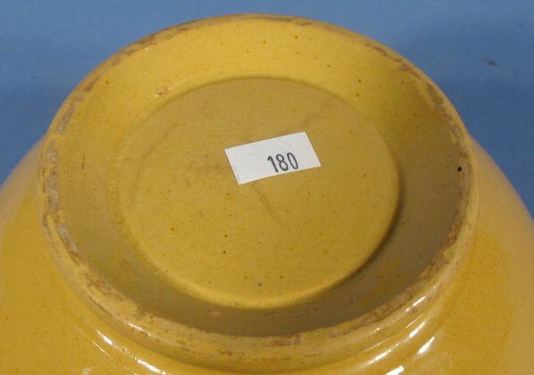 Group of 3 Yellow Ware Mixing Bowls - 7