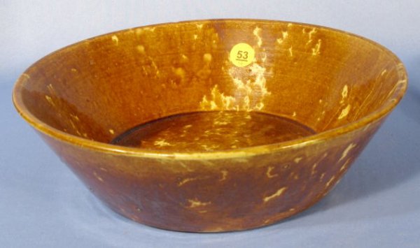 Group of 4 Rockingham Glazed Yellow Ware Pieces - 2