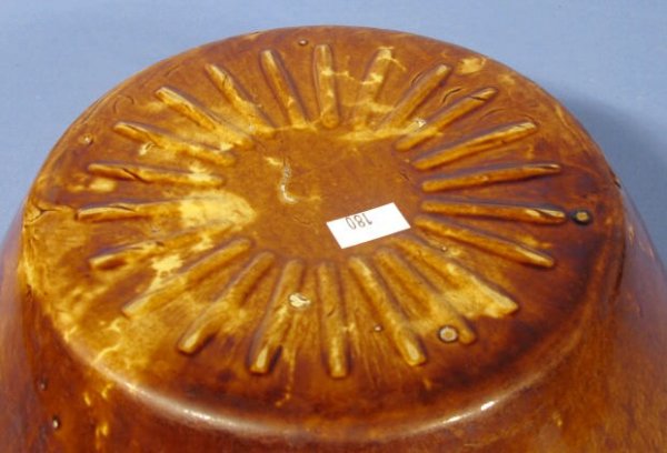 Group of 4 Rockingham Glazed Yellow Ware Pieces - 3