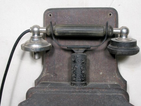 Oak Kellogg Wall Telephone - 3