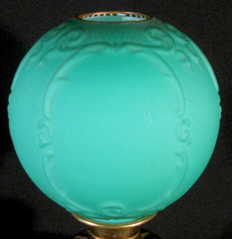 Green Opaque Gone with the Wind Lamp - 2