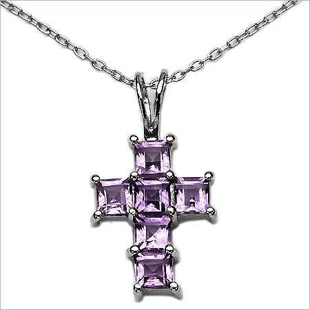2.40ctw Amethyst .925 Silver Pendant