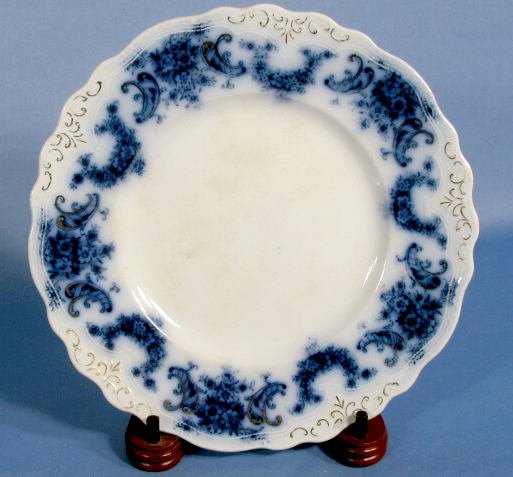 Group of 4 Nelson Flow Blue Plates by New Wharf - 2