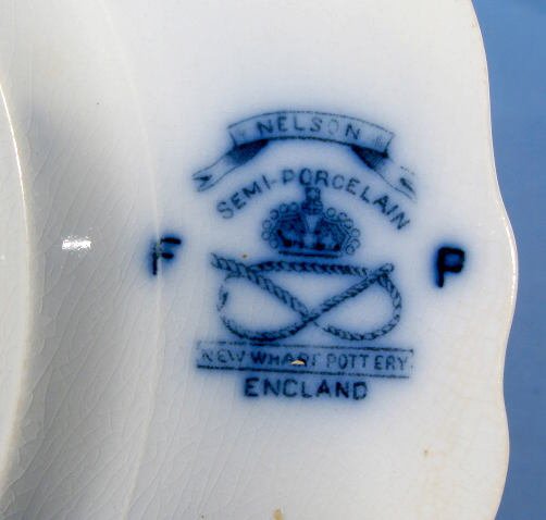Group of 4 Nelson Flow Blue Plates by New Wharf - 3