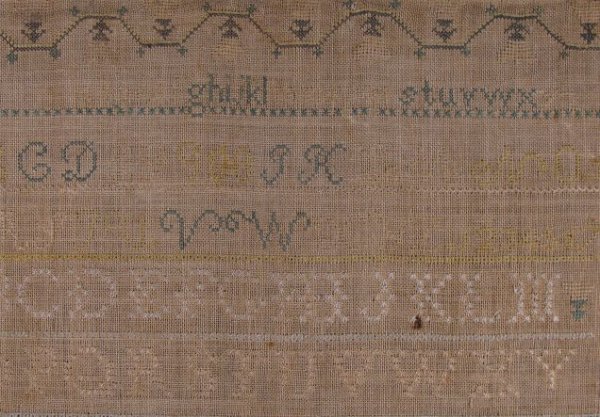 Sampler Dated 1837 by Mary Keane Age 11 - 2