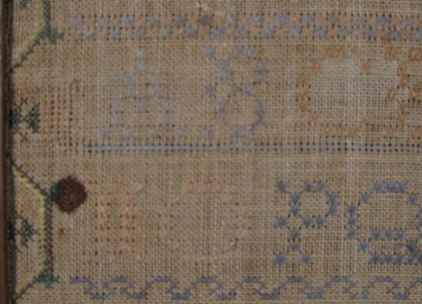 Sampler Dated 1837 by Mary Keane Age 11 - 3