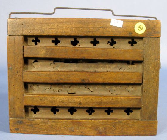Wood & Tin Foot Warmer for Buggy - 2