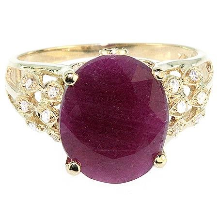 4.10ct Ruby & Diamond Ring