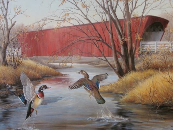 Maynard Reece 1995 Wildlife Framed Print - 3