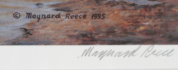 Maynard Reece 1995 Wildlife Framed Print - 5