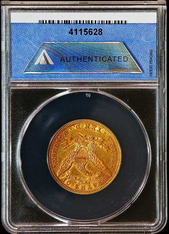 1891 $10 Gold Eagle Liberty ANACS AU 50 - 2
