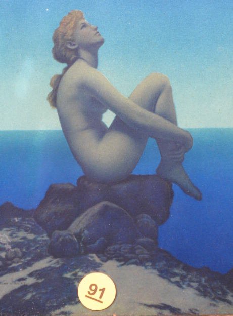 Maxfield Parrish "Stars" Print in Original Frame - 2