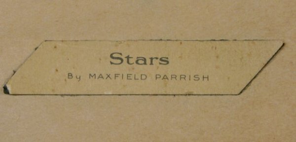 Maxfield Parrish "Stars" Print in Original Frame - 4