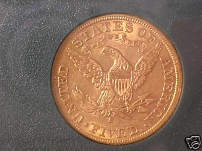 1901 San Francisco Liberty $5 Gold Eagle Coin - 2