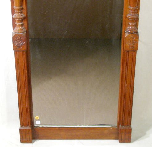 Carved Walnut Hanging Mirror - 3