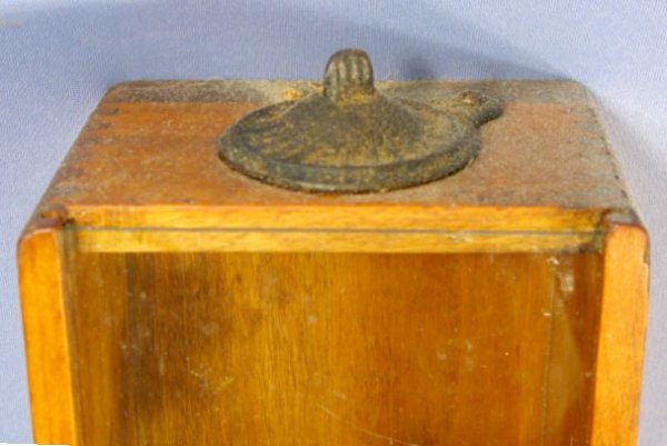 Dovetailed Wood Wall Coffee Grinder - 2