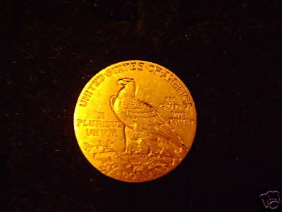 2.5 Dollar Gold Indian Head Quarter Eagle - 2