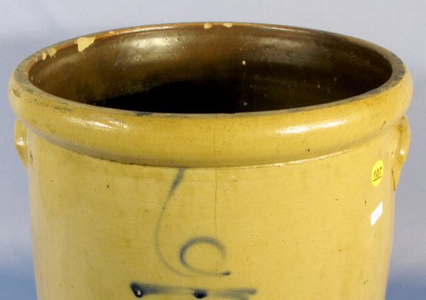 6 Gal. Red Wing Salt Glazed Stoneware Crock - 2