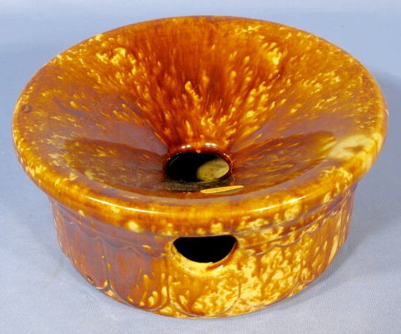 2 Rockingham Glazed Yellow Ware Spittoons - 2