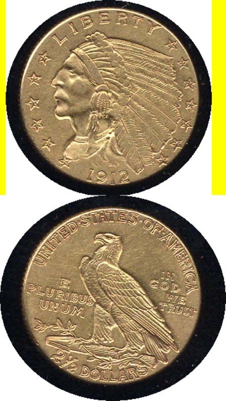 1912 $2.50 Gold Indian - 2