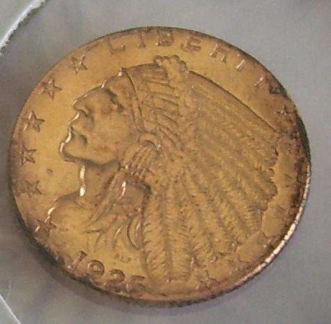 1926 U.S. $2 1/2 Indian Head Gold Coin