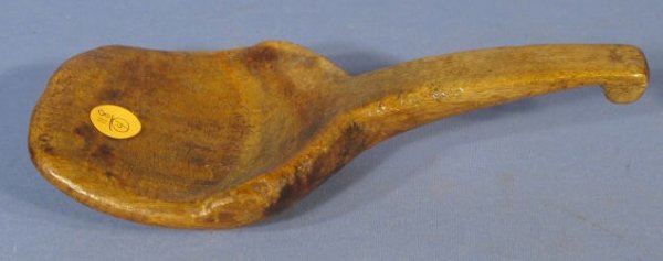 Group of 4 Wood Carved Primitive Kitchen Utensils - 4
