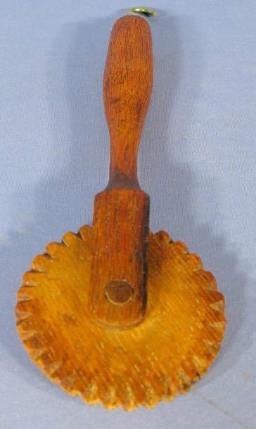 Group of 4 Wood Carved Primitive Kitchen Utensils - 5