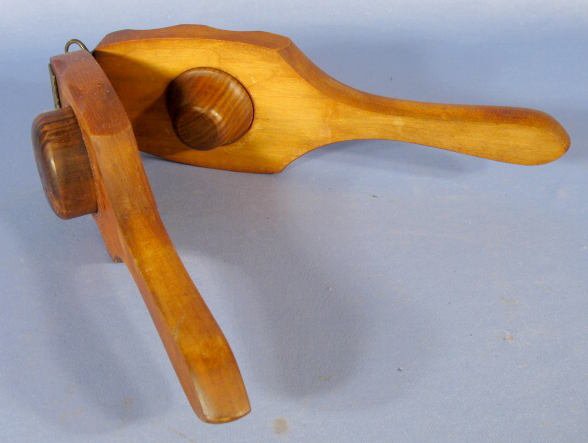 Group of 4 Wood Carved Primitive Kitchen Utensils - 6
