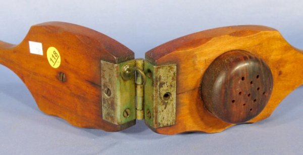 Group of 4 Wood Carved Primitive Kitchen Utensils - 7